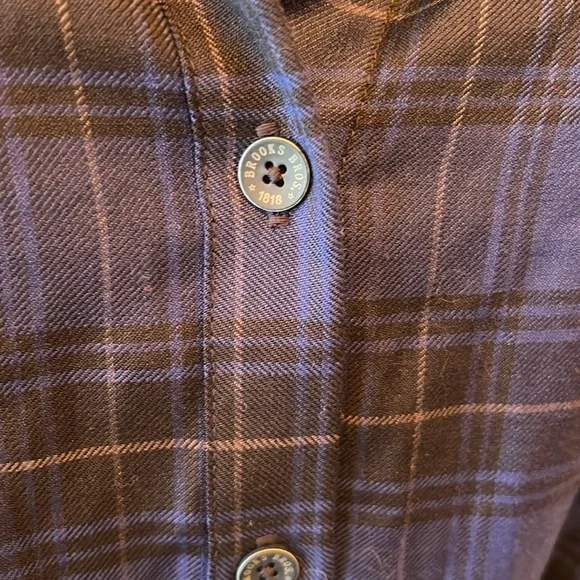 Brooks Brothers Women's Blue Tartan Shirt Dress-Sz 8 - Picture 2 of 9